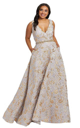 Mac Duggal Fabulouss 77741F Platinum/Gold