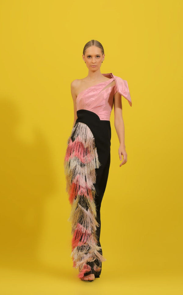 Edward Arsouni Couture 777 Pink-Black-White