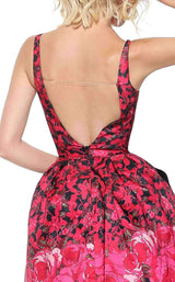 Sherri Hill 50933 Black/Red Print