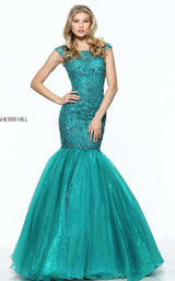 Sherri Hill 50955 Teal Teal