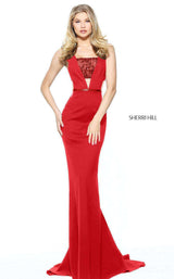 Sherri Hill 50997 Red/Nude