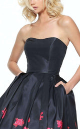 Sherri Hill 51056 Black/Red Print