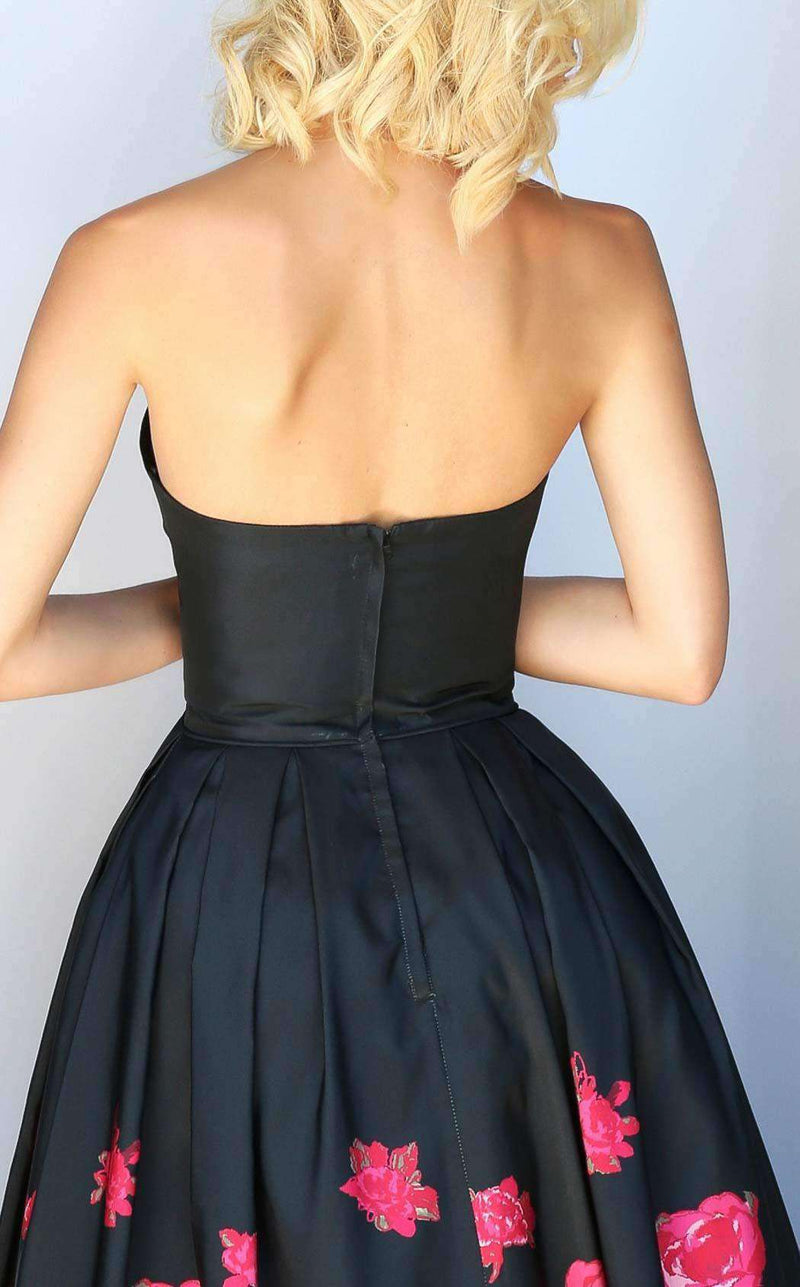 Sherri Hill 51056 Black/Red Print