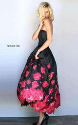 Sherri Hill 51056 Black/Red Print