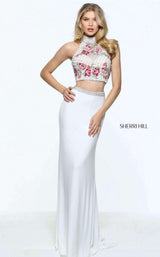 Sherri Hill 51059 Ivory Multi