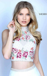 Sherri Hill 51059 Ivory Multi