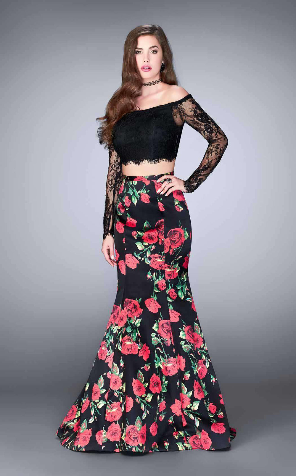 La Femme 24522 Prom Dress - Black Multi