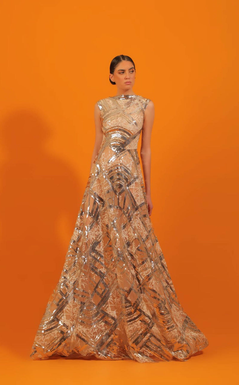 Edward Arsouni Couture 782 Silver/Nude