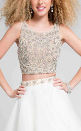Terani 1711P2692 Ivory/Nude