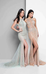 Terani 1712P2517 Mint/Nude