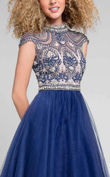 Terani 1712P2899 Navy/Nude