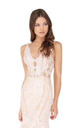 Mac Duggal 79158D Peach-Sorbet