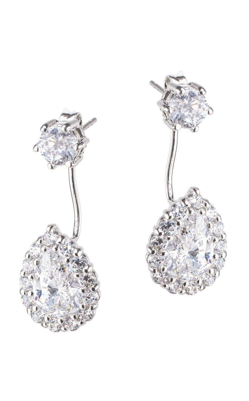 CZ by Kenneth Jay Lane KE1187 Clear/Gold