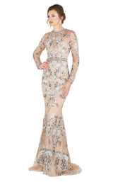Mac Duggal 79222D Nude Multi