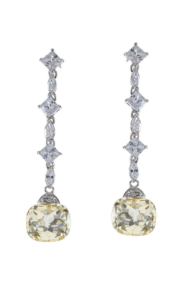 CZ by Kenneth Jay Lane KE1503 Yellow/Silver