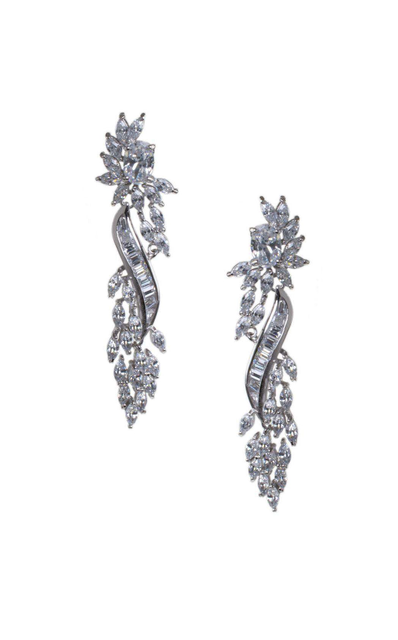 CZ by Kenneth Jay Lane KE1666 Clear/Silver