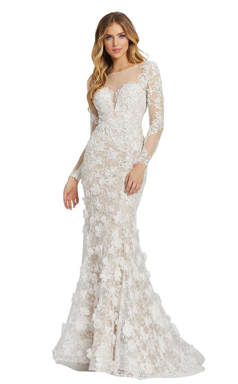 Mac Duggal 79272D Ivory/Nude