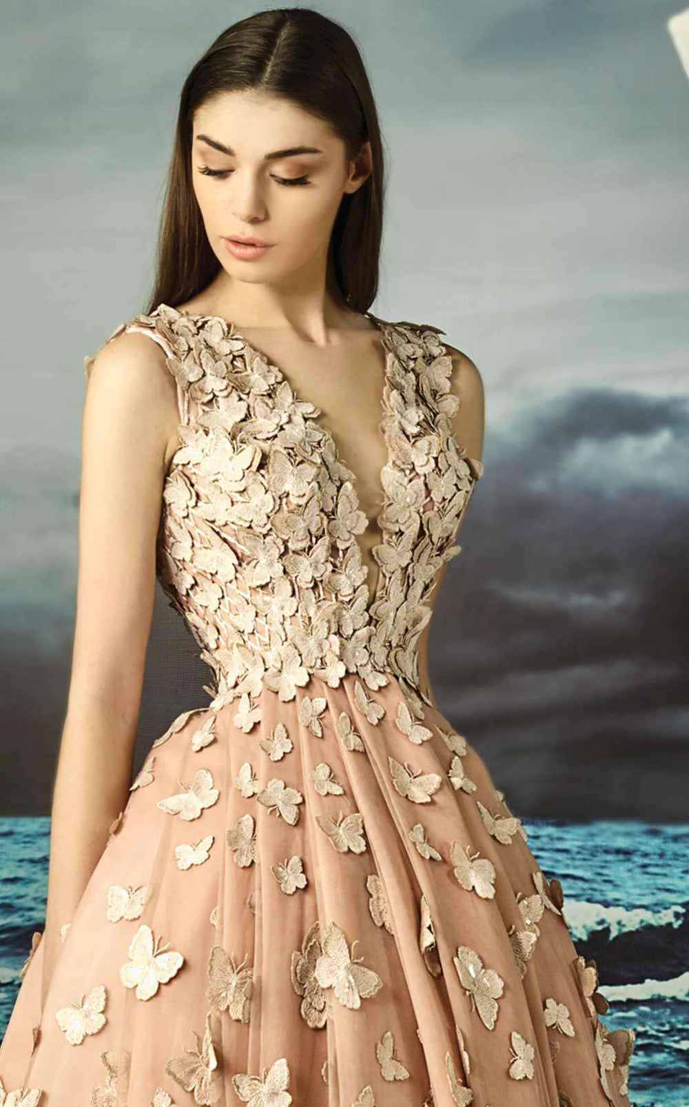 MNM Couture G0829 Peach