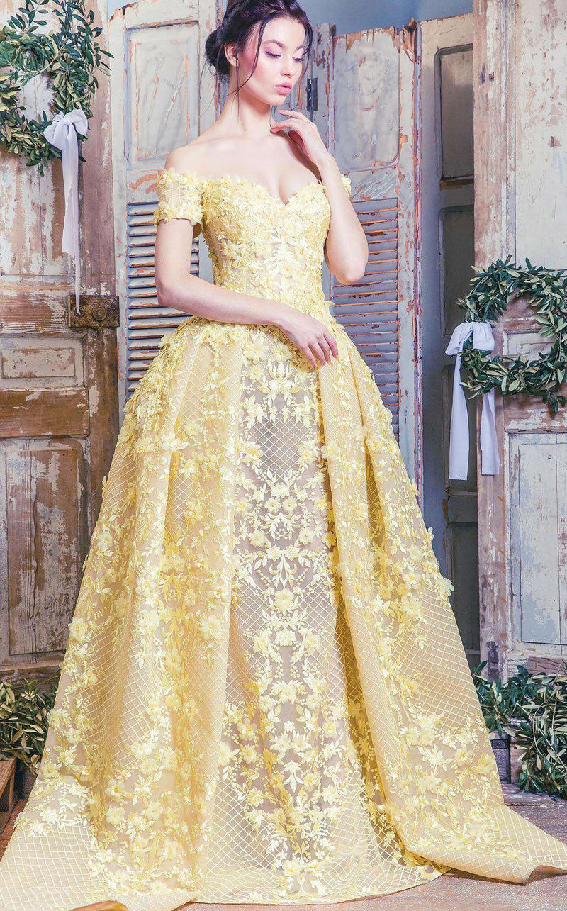 MNM Couture K3496 Yellow