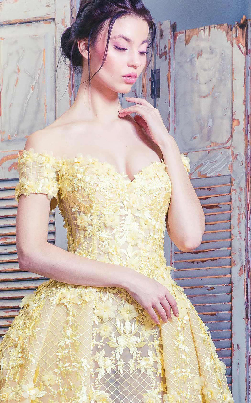 MNM Couture K3496 Yellow