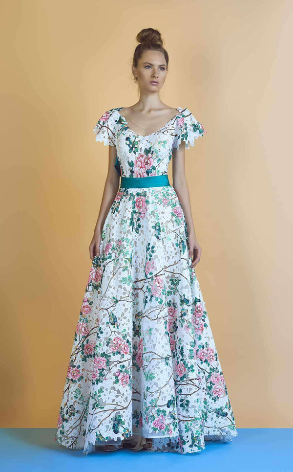 Beside Couture BC1217 White Multi