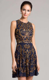 Lara 33258 Navy/Gold