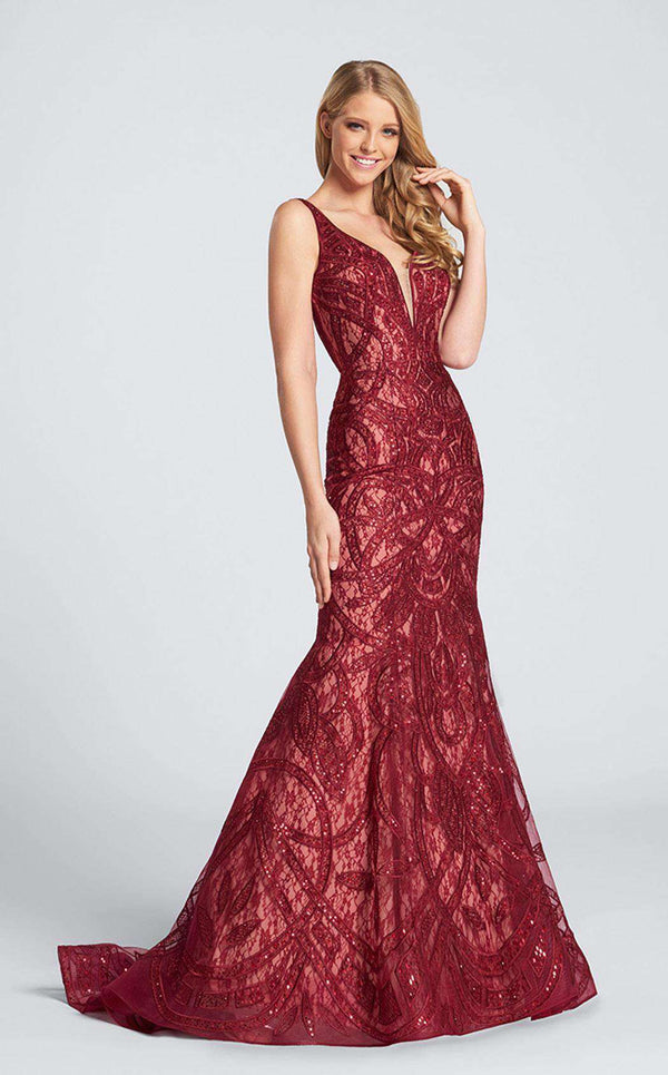 Ellie Wilde EW21719 Wine/Nude