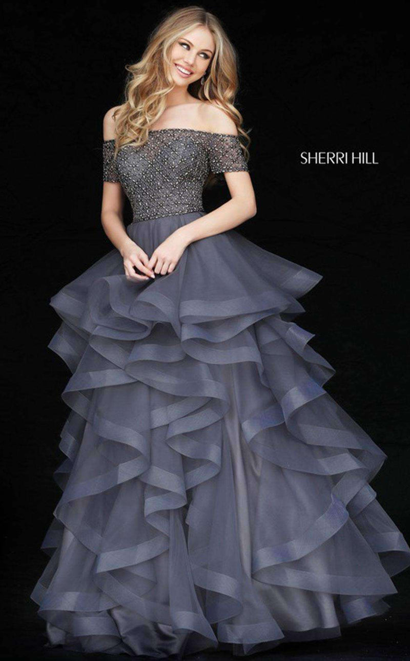 Sherri Hill 51271 Gun Metal/Gun Metal