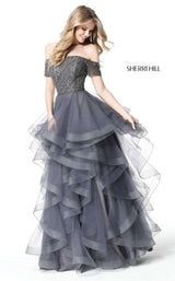 Sherri Hill 51271 Gun Metal/Gun Metal