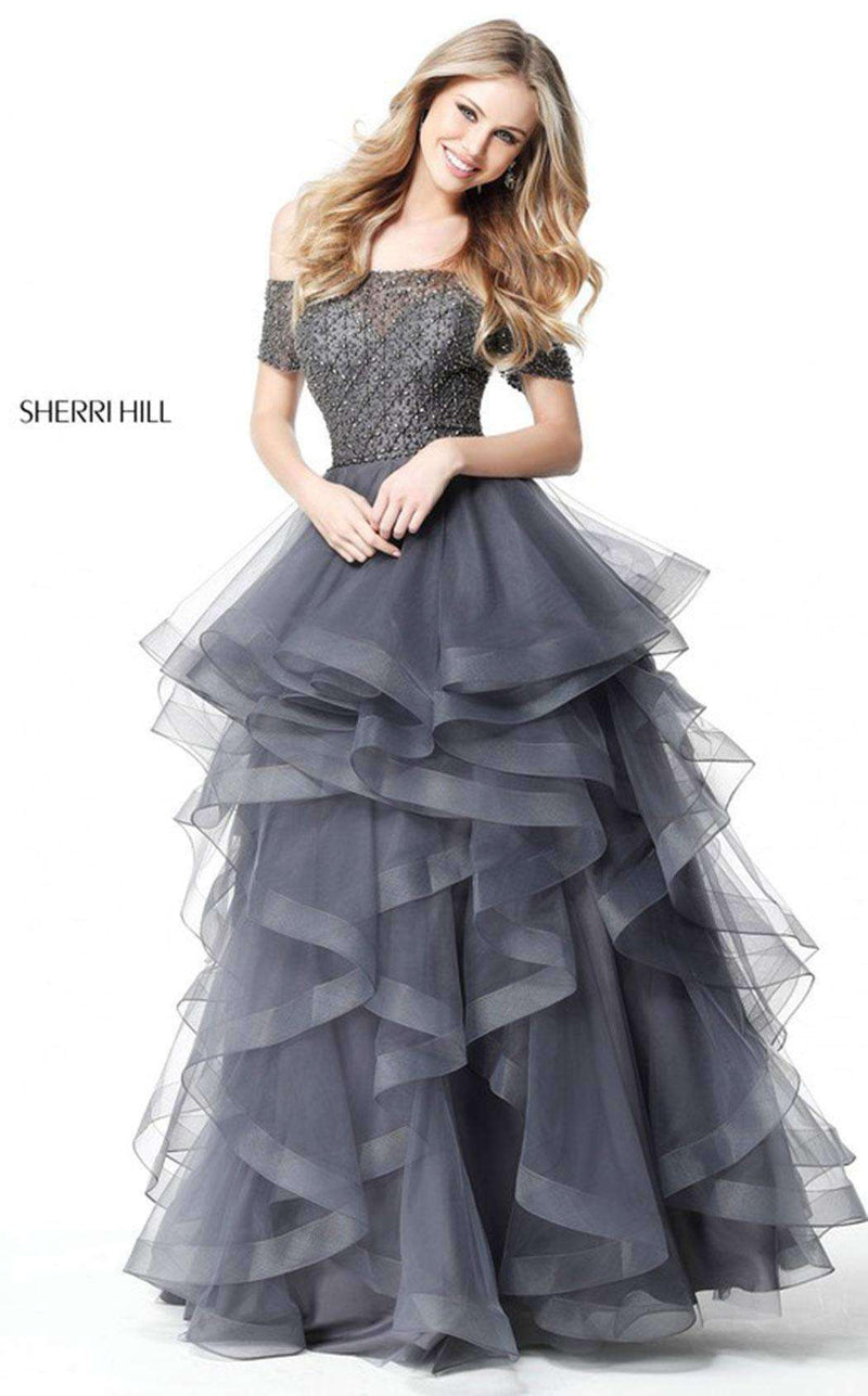 Sherri Hill 51271 Gun Metal/Gun Metal