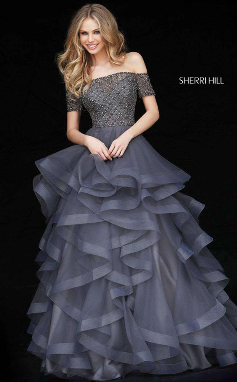 Sherri Hill 51271 Gun Metal/Gun Metal