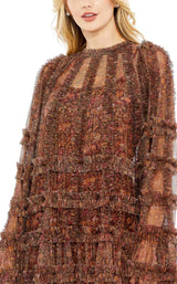 Mac Duggal 8007 Brown-Multi