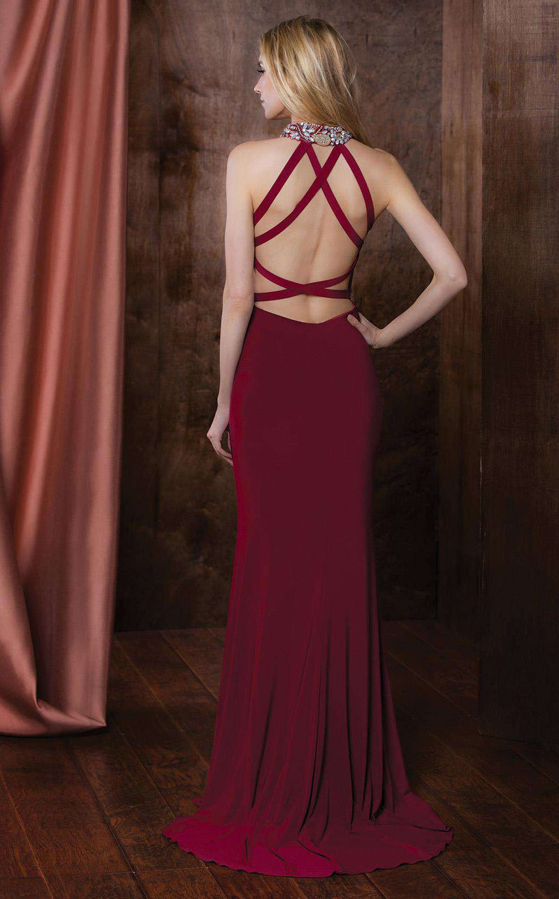 Colors Dress 1741 Wine