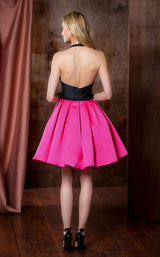 Colors Dress 1750 Black/Fuchsia