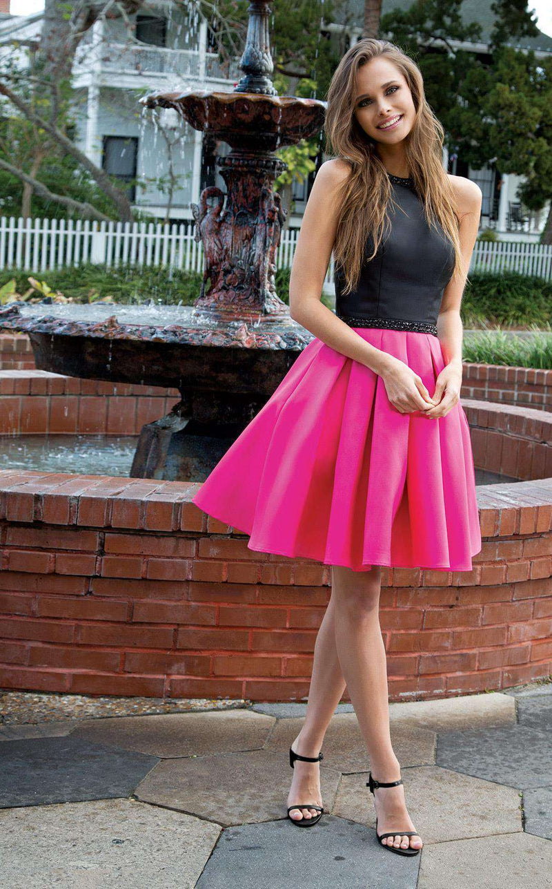Colors Dress 1750 Black/Fuchsia