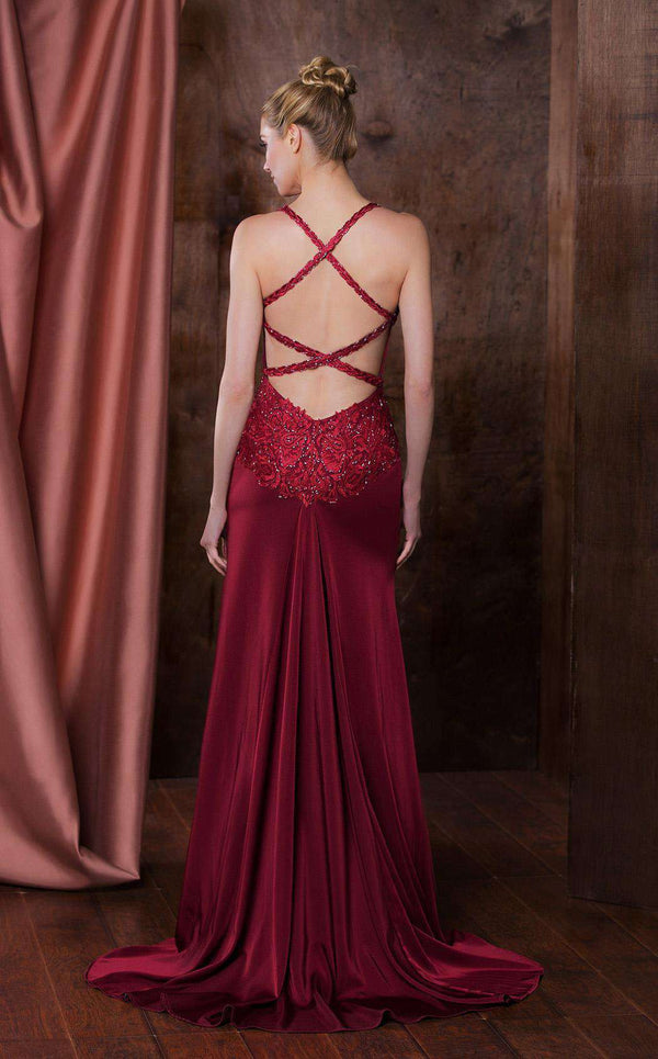 Colors Dress 1755 Wine