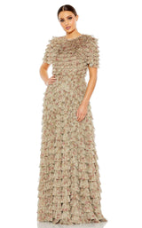 Mac Duggal 8017 Dress Ecru-Multi