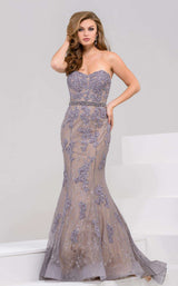 Jovani 33261 Gun Metal/Nude
