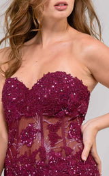 Jovani 34008 Burgundy