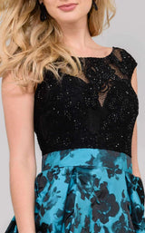 Jovani 35283 Black/Teal