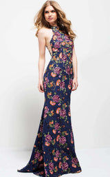 Jovani 50655 Navy Multi