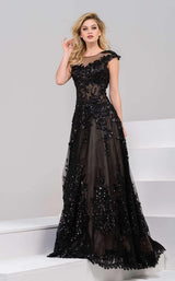 Jovani 40451 Black/Nude