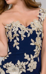 Jovani 41713 Navy/Gold