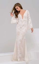 Jovani 42955 White/Nude