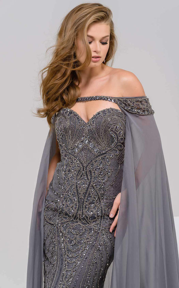 Jovani 45566 Charcoal