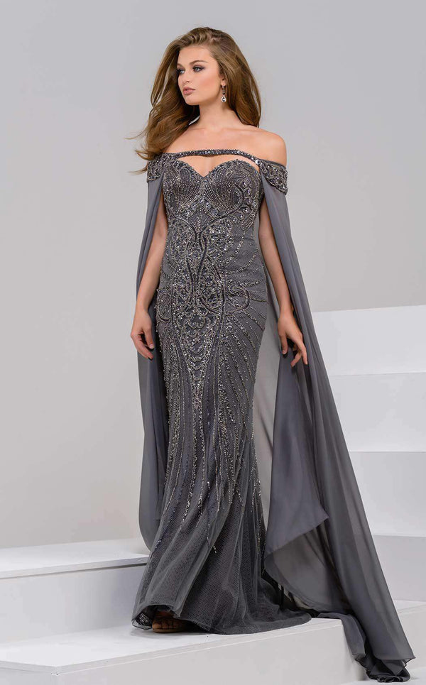 Jovani 45566 Charcoal