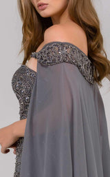 Jovani 45566 Charcoal