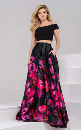 Jovani 47667 Black Multi