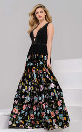 Jovani 48091 Black Multi