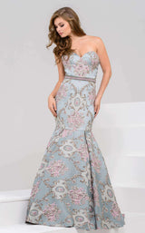 Jovani 48397 Aqua Multi